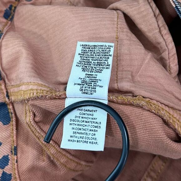 Free People Zip It Up Leopard Print Mini Skirt Size 31 - Picture 7 of 7